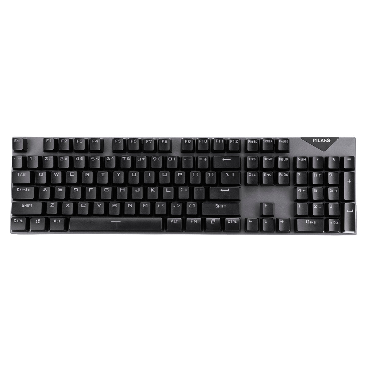 104 Keys Wired Mechanical Keyboard Blue Switch Metal Panel 22 Backlight Effects Gaming Keyboard