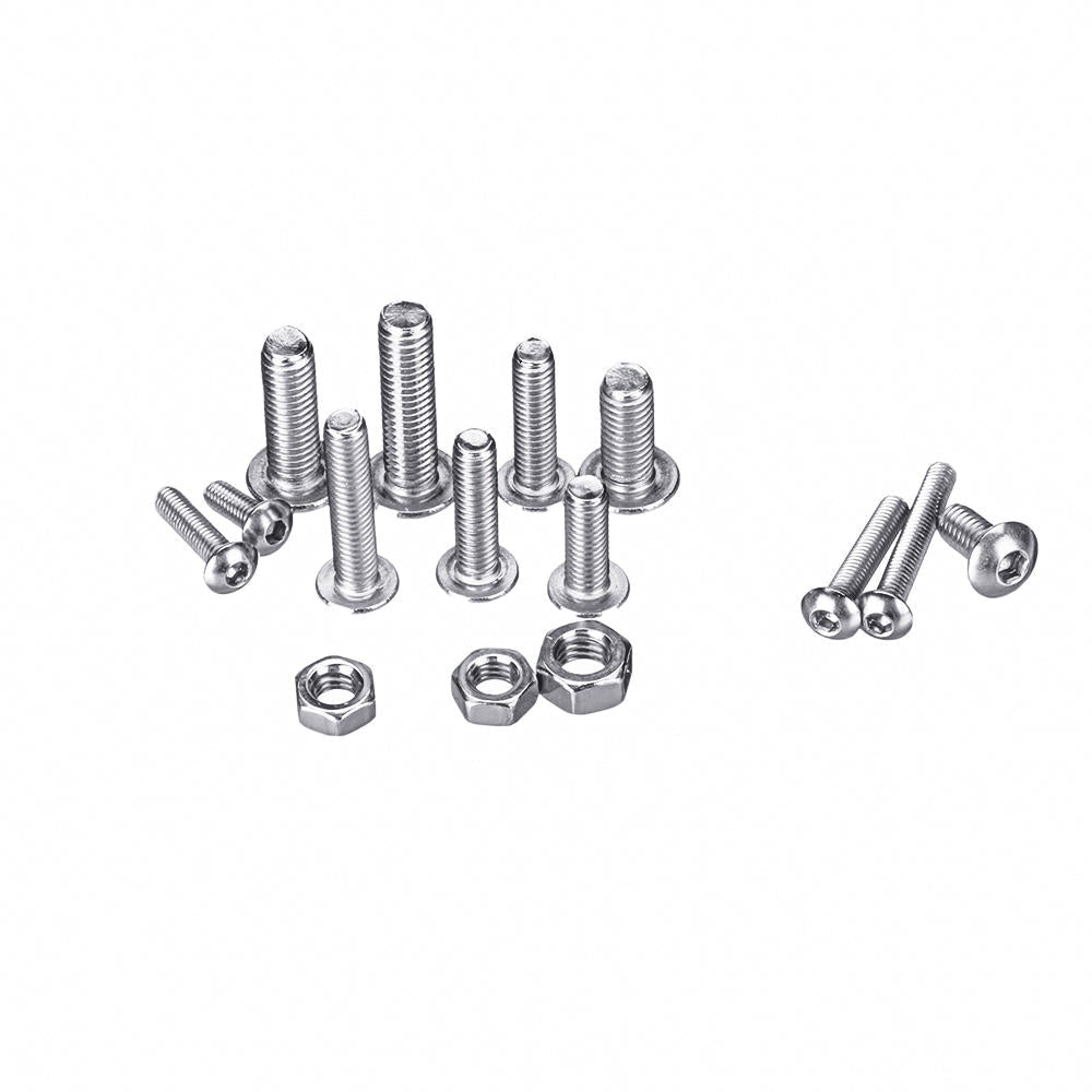 500PCS M3 M4 M5 304 Stainless Steel Hex Socket Head Cap Bolts Screw Nut Kit Set