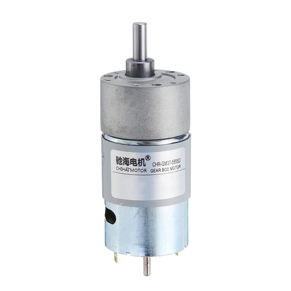 DC 12V 190rpm Gear Motor Double Shaft DC Motor