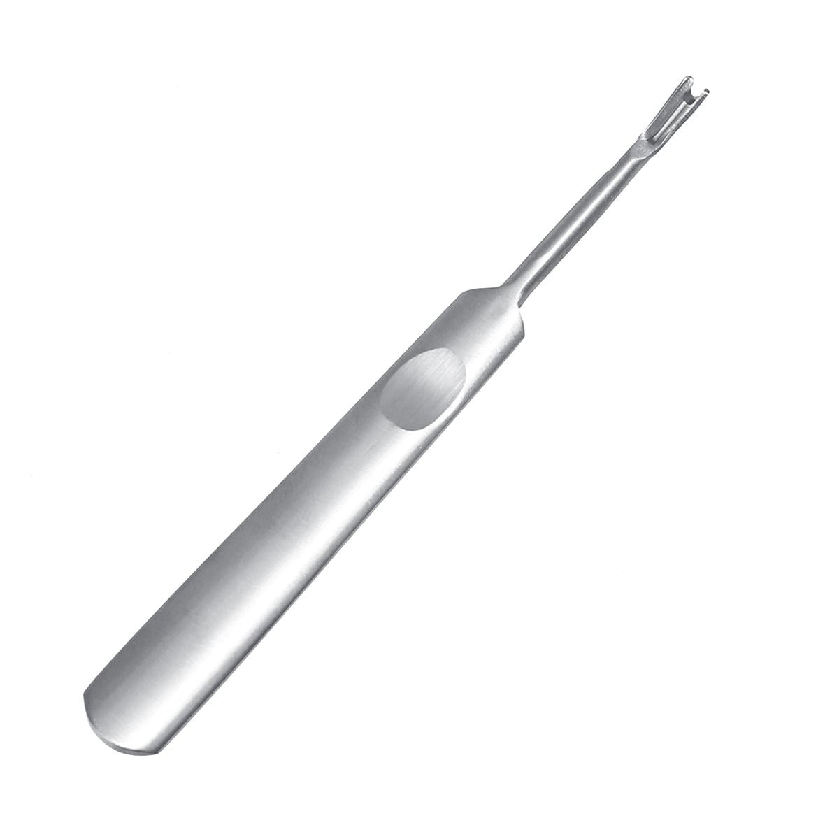 95/113/116/118mm V/U-shaped Silver Stainless Steel Hand Make Leather Trencher Slotting Tools Kit