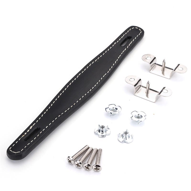 Brown Black Leather Amplifier Handle Raised Center for Fender Amp