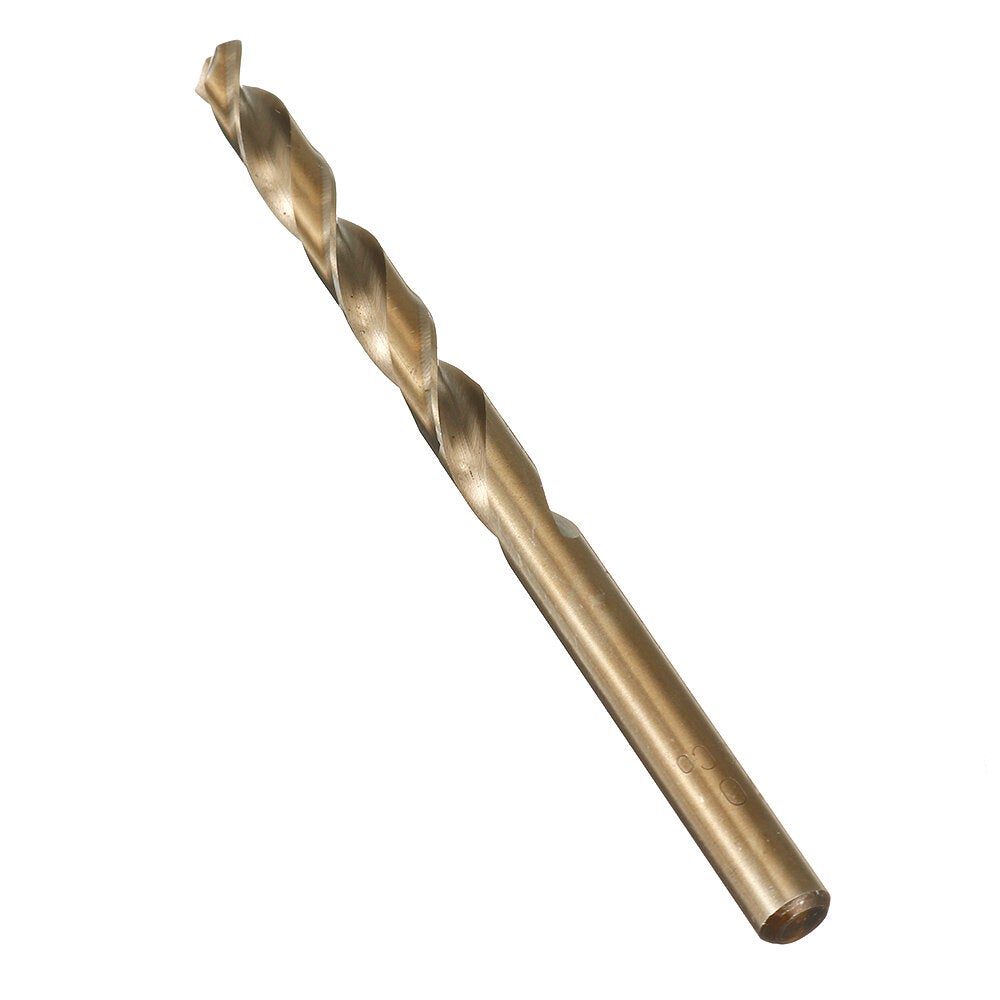 10Pcs 1-10mm High Speed Steel M35 Straight Shank Twist Drill Bits Set Quick Change Regular Drilling Tools with Plastic Box