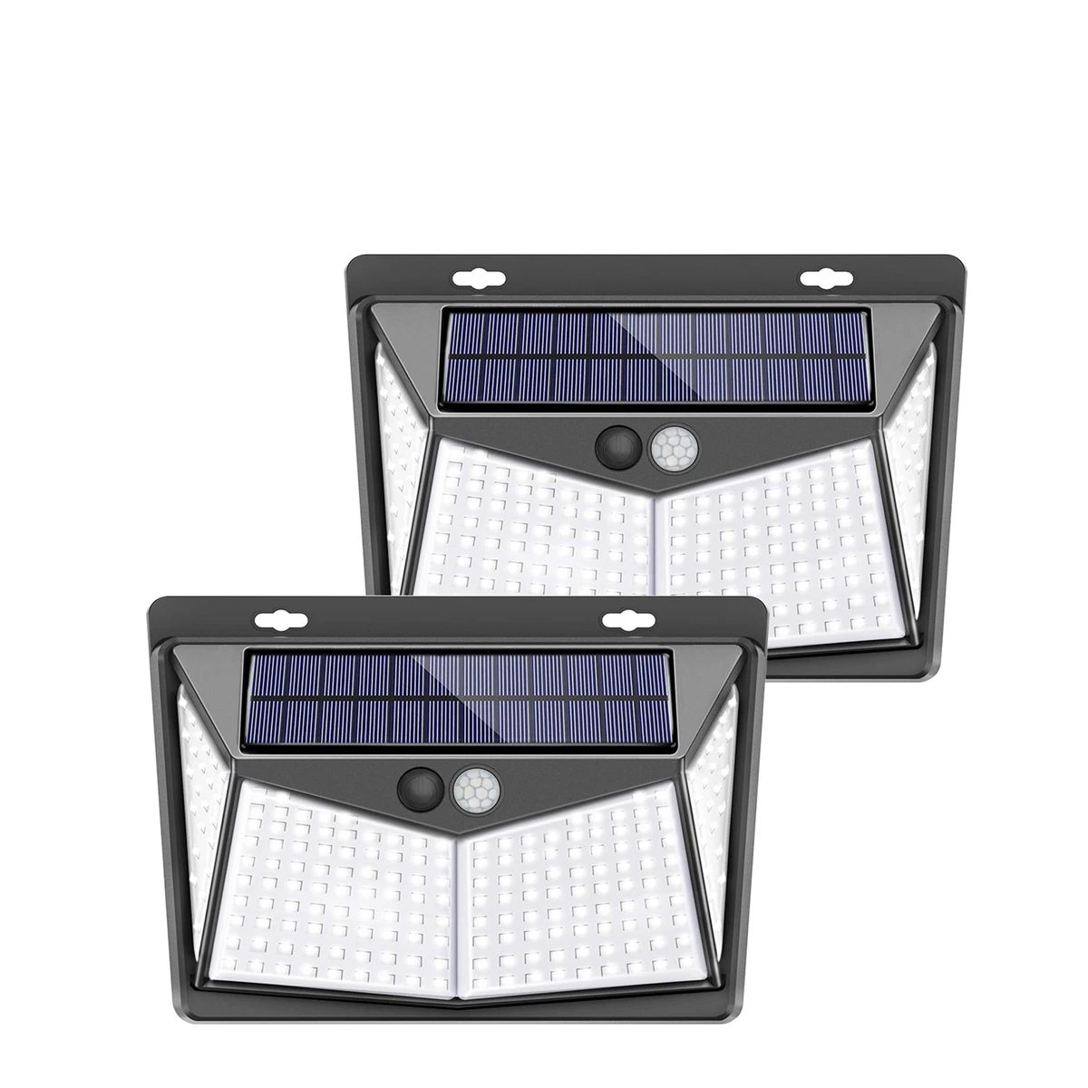 1/2/4X 208 LED Solar Power PIR Motion Sensor Wall Light Outdoor Garden Lamp Waterproof