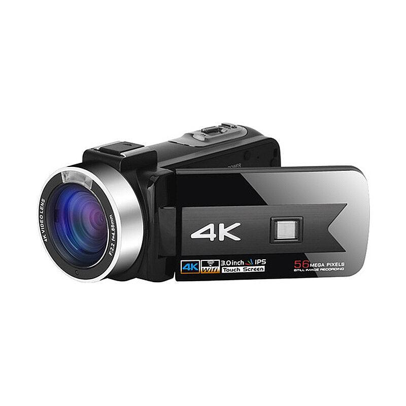 Zoom 4K Video Camera Camcorder for Youtube Live Broadcast IR Night Vision HD DV Video Recorder 5-axis Image Stabilization Anti-shake