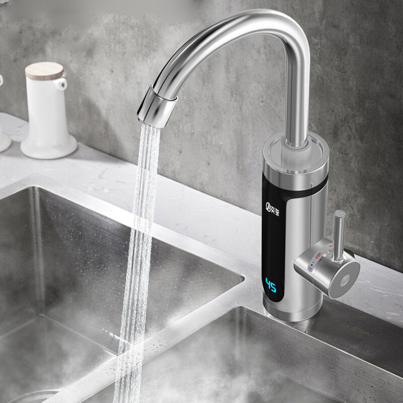 Digital Display Electric Hot Water Faucet Household Kitchen Fast Tap Instant Heater
