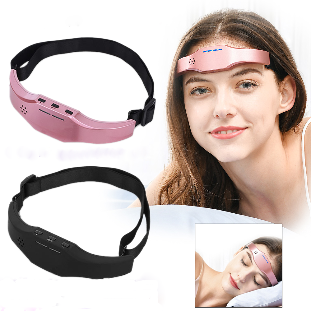 Electric Head Relaxing Massage Portable Forehead Massage USB Rechargeable for Improve Sleep Relief The Pain