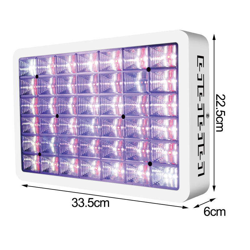 130LED Dimmable Grow Light Full Spectrum Veg Plant Lamp Timing Remote