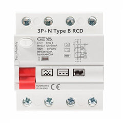 RCCB Residual Current Circuit Breakers Differential Breakers Safety Switch,4P 25A 40A 63A 30mA