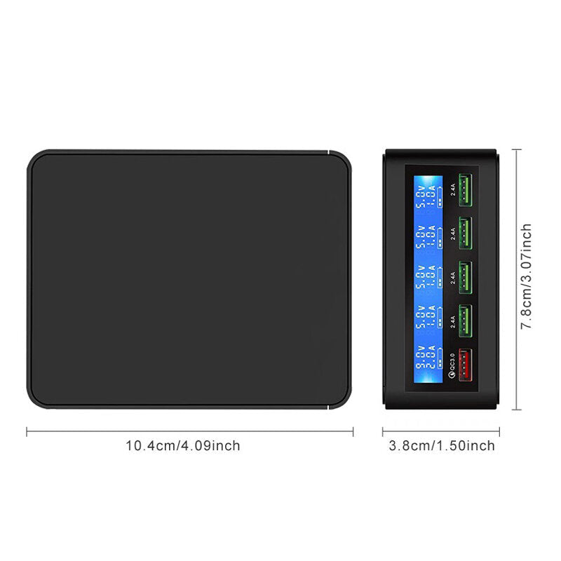 USB Mobile Phone Charger Real-time Dynamic of Intelligent LCD Digital Display Automatic Recognition Quick Charging