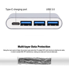 Type-C to USB 3.0 with Type c Charging Port Adapter Extension USB Charger for Mobile Phone