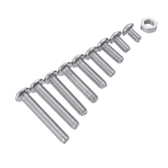 M3SS5 340Pcs M3 A2 Stainless Steel Hexagon Sockets Screw Nuts Assortment Set 5-20mm