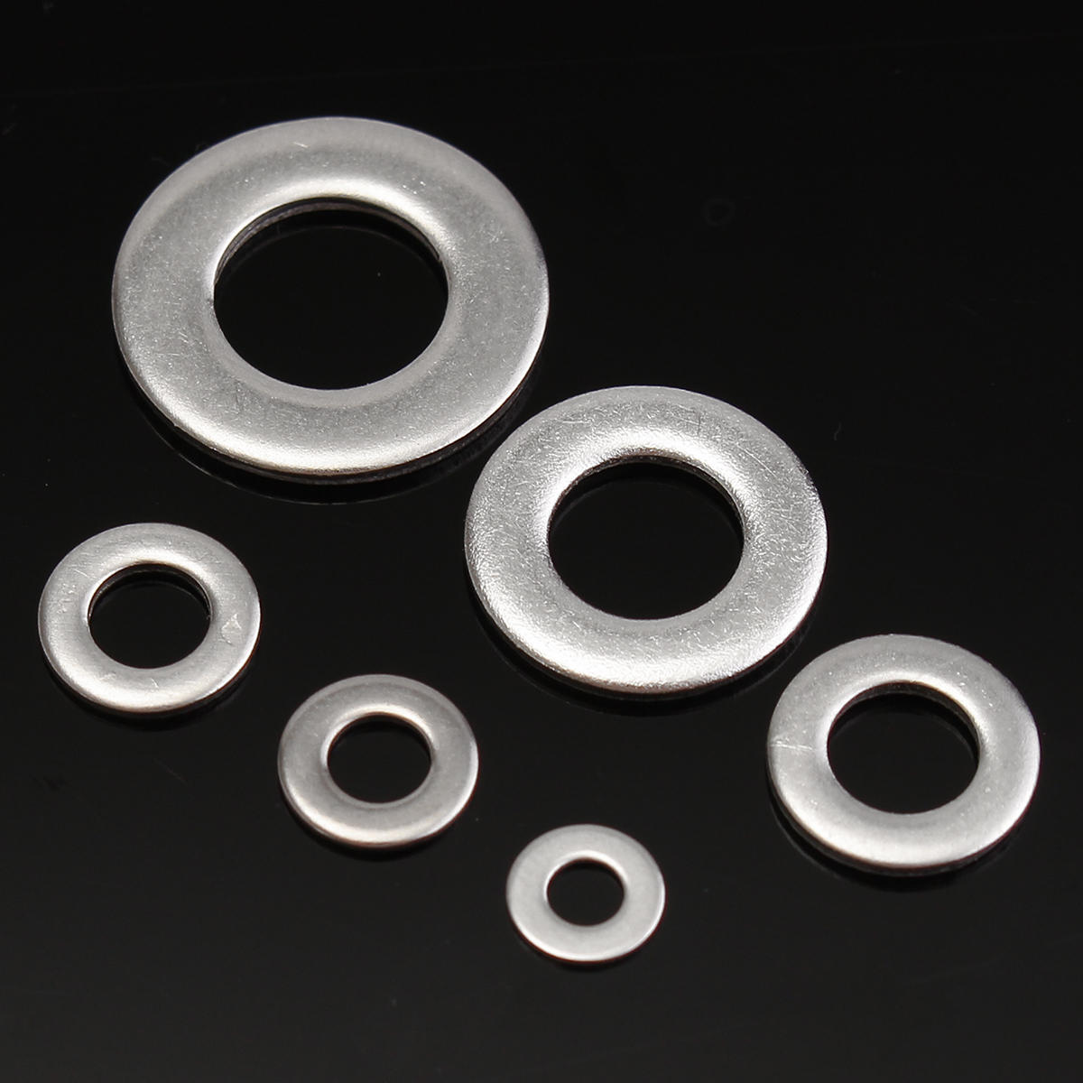 105Pcs Metric Flat Washers Stainless Steel Screw Repair Kit M3/M4/M5/M6/M8/M10