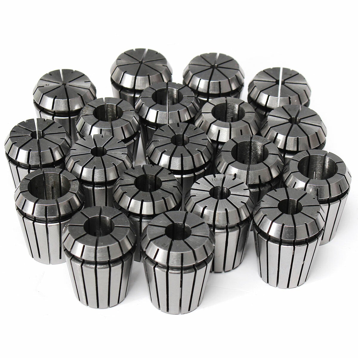 19Pcs 2mm-20mm Precision Spring Chuck Set for CNC Workholding Engraving and Milling Lathe Tool