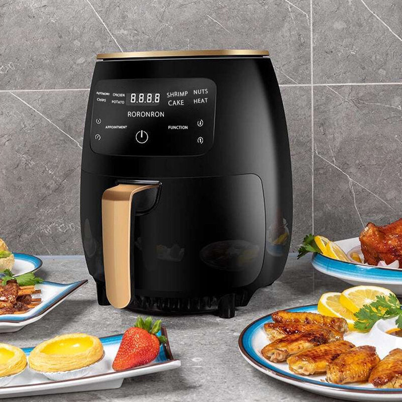 1400W 4.5L Air Fryer Oil free Health Fryer Cooker Home Multifunction Smart Touch LCD Deep Airfryer Pizza Fryer for French Fries