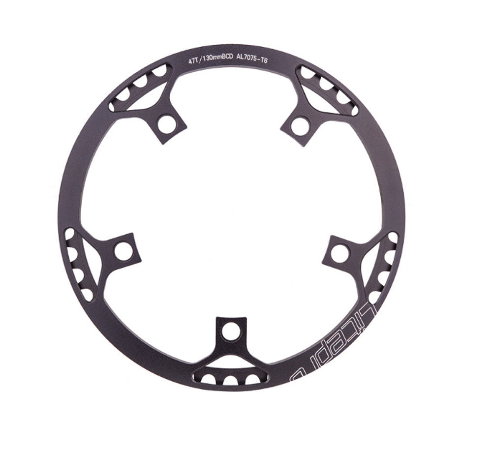 Single Speed 130BCD 45 47 53T 56T 58T Folding Bike Chain-wheel Ultralight Crank Tooth Round Chain Flywheel