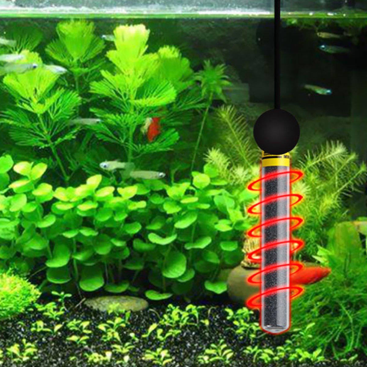 Mini Aquarium Fish Tank Submersible Water Heater Adjustable Thermostat