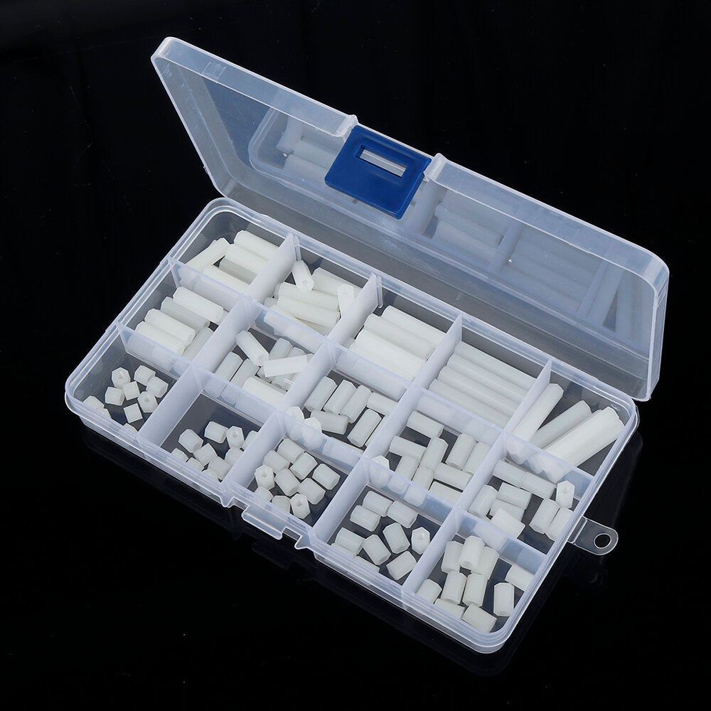 M3NH14 140Pcs M3 Nylon Standoff White Female to Female PCB Column Spacer Set
