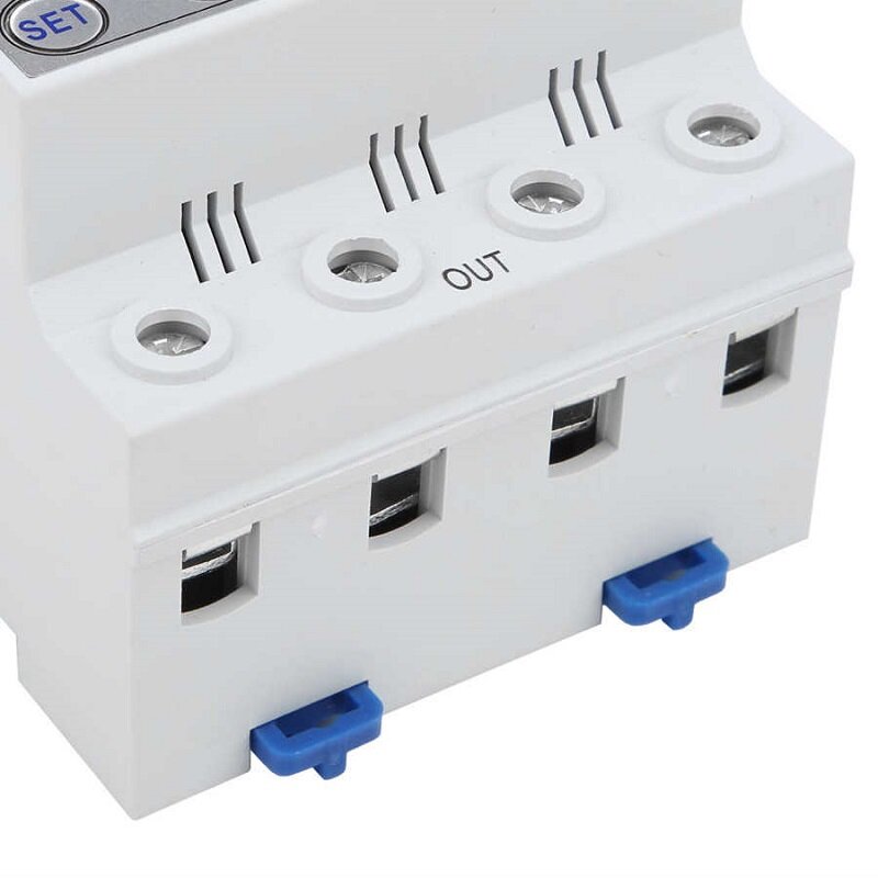 Industrial Three Phase AC 380V 80A Adjustable Surge Voltage Protector Automatic Recovery Over Under Voltage Potective Device