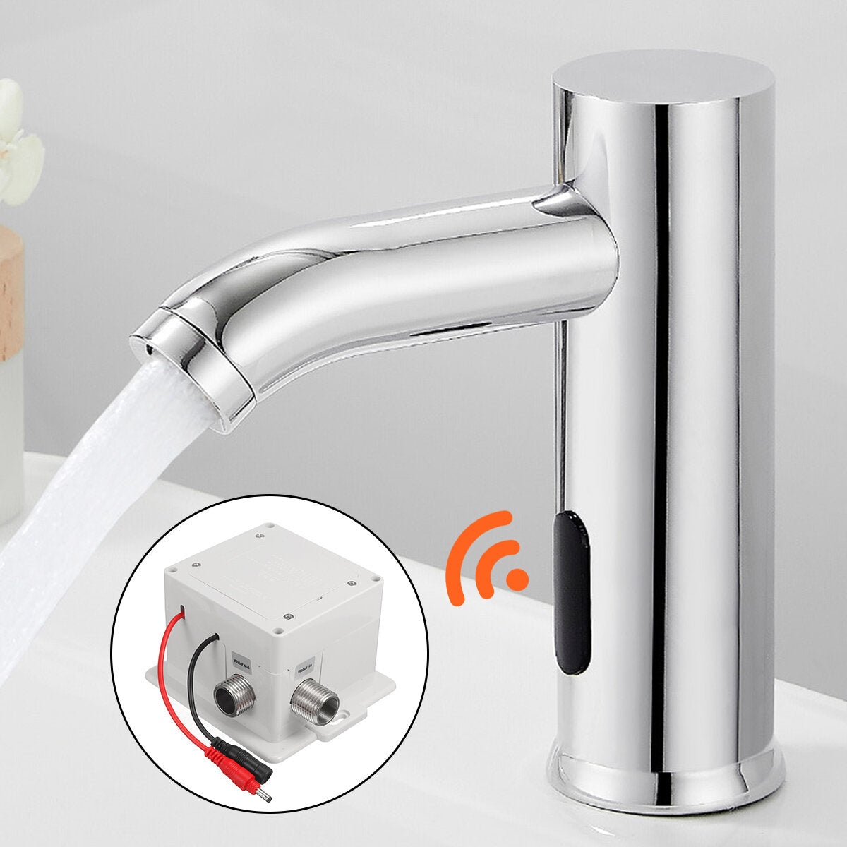 Induction Sensor Stainless Steel Faucet Sensor Faucet Single Cold Basin Sensor Tap Hot And Cold Water Faucet