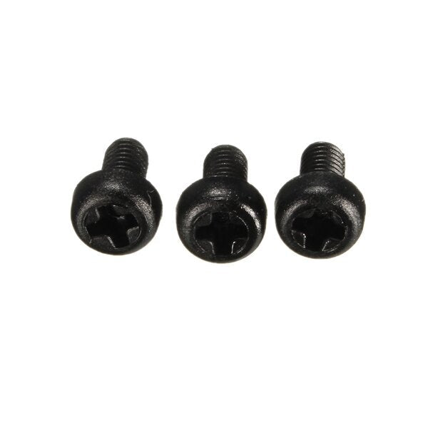 M3NP1 50Pcs M3 Nylon Screw Bolt Black Round Phillips Screw Nut Nylon PCB Standoff Assortment 5-25mm