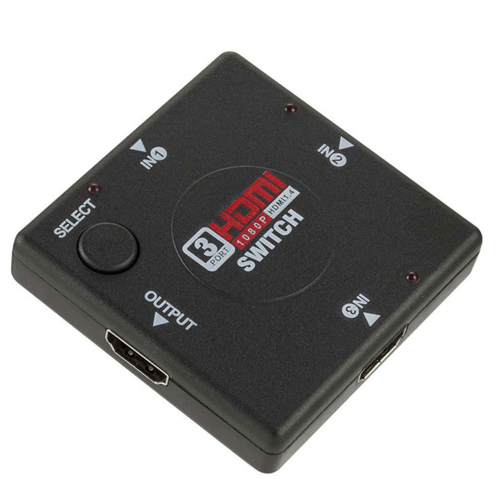 3 Port 1080P High Definition Multimedia Interface Switcher Adapter Splitter for PS3 STB TV DVD DVR PC DV DLP Projector