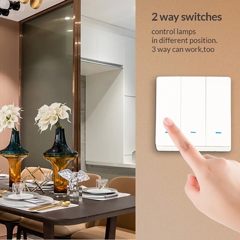 Wireless Transmitter Switch Vice Switch 3Gang