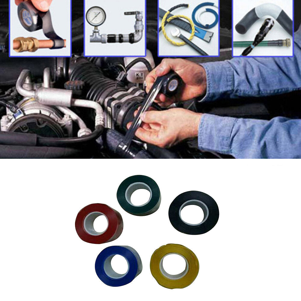 2.5cmx3m Waterproof Silicone Adhesive Tape Pipe Repair Tape Self Fixable Tape Stop Leak Seal Insulating Tape Boding Rescue Tape