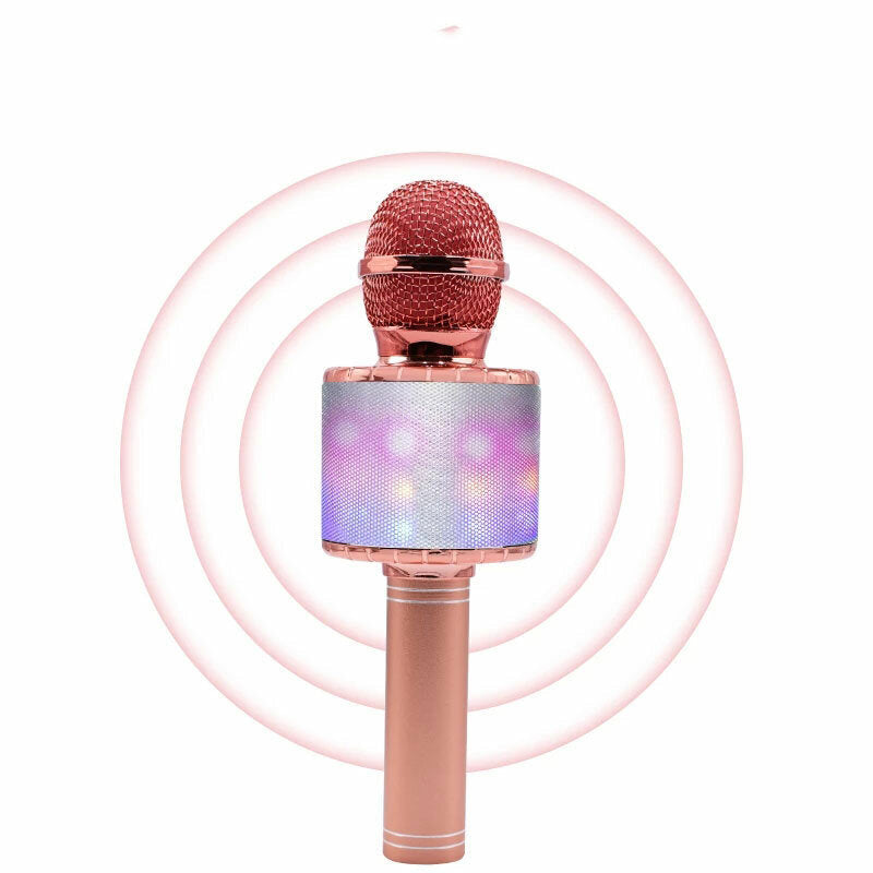 microphone with LED Lights, Bluetooth, Studio microphone, Corner Recorder