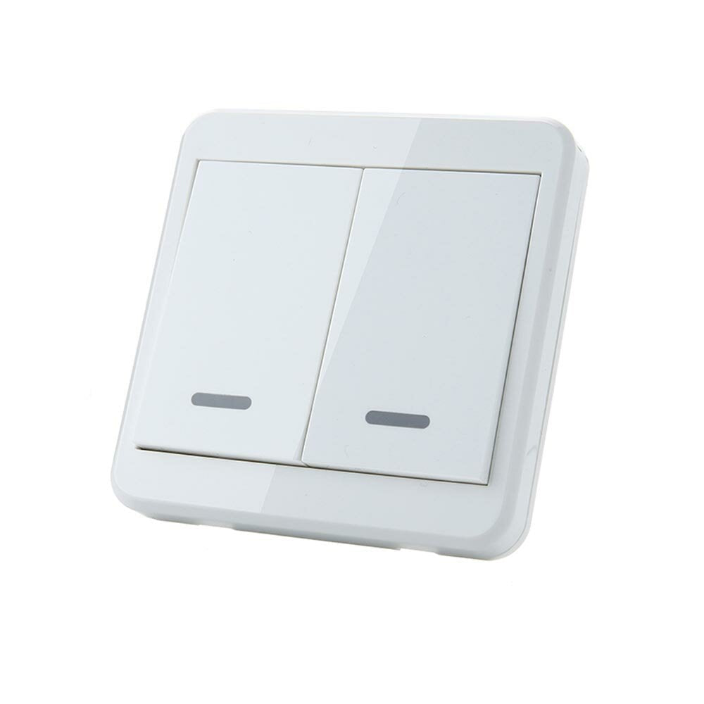 Universal Wireless Remote Control 86 Wall Panel RF Transmitter With 1 2 3 Buttons 433MHz