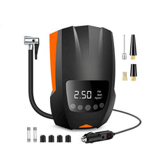 12V Digital Display Portable Multifunction With Lighting Function Car Bike Universal Bicycle Tire Pump Mountain Bike Inflator Pump