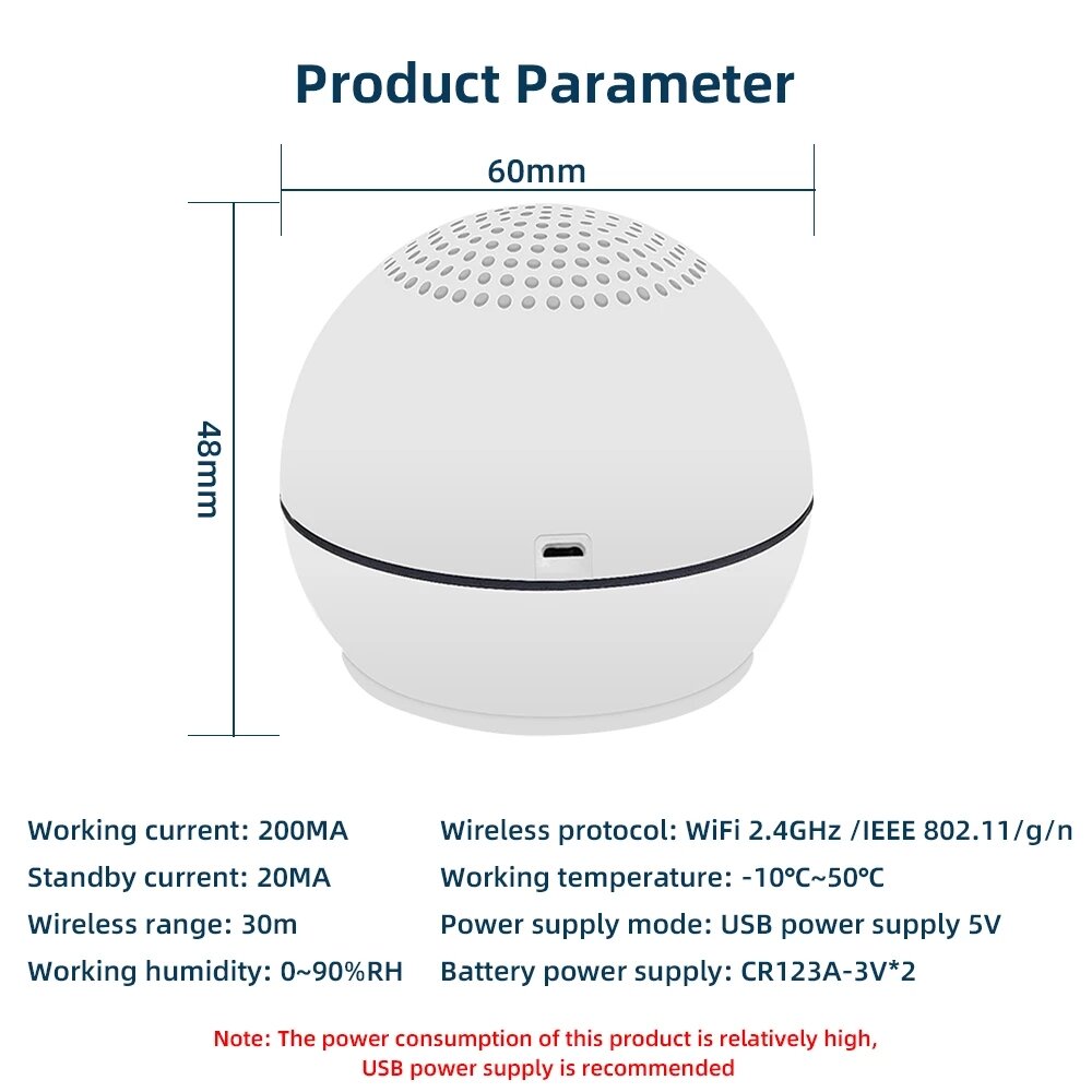 WiFi Siren Alarm Sensor Home Security Alert Burglar Detector Smart Linkage PIR Sensor Smart Life Remote Control