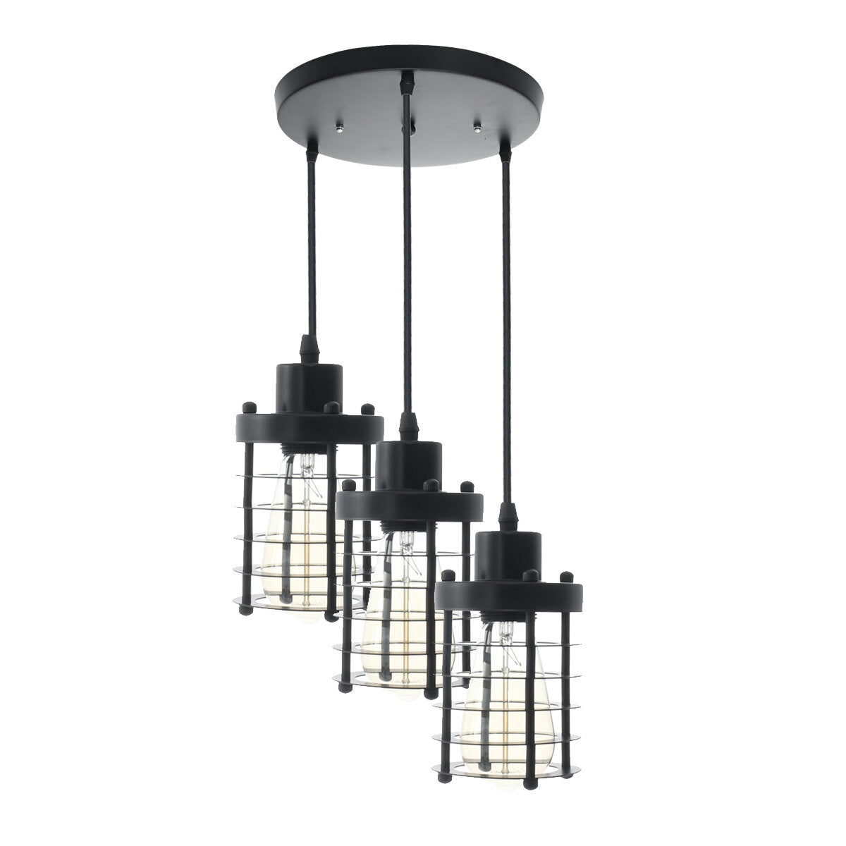 Modern Iron Pendant Light Ceiling Lamp Chandelier Bedroom Home Fixture Decor Without Bulb