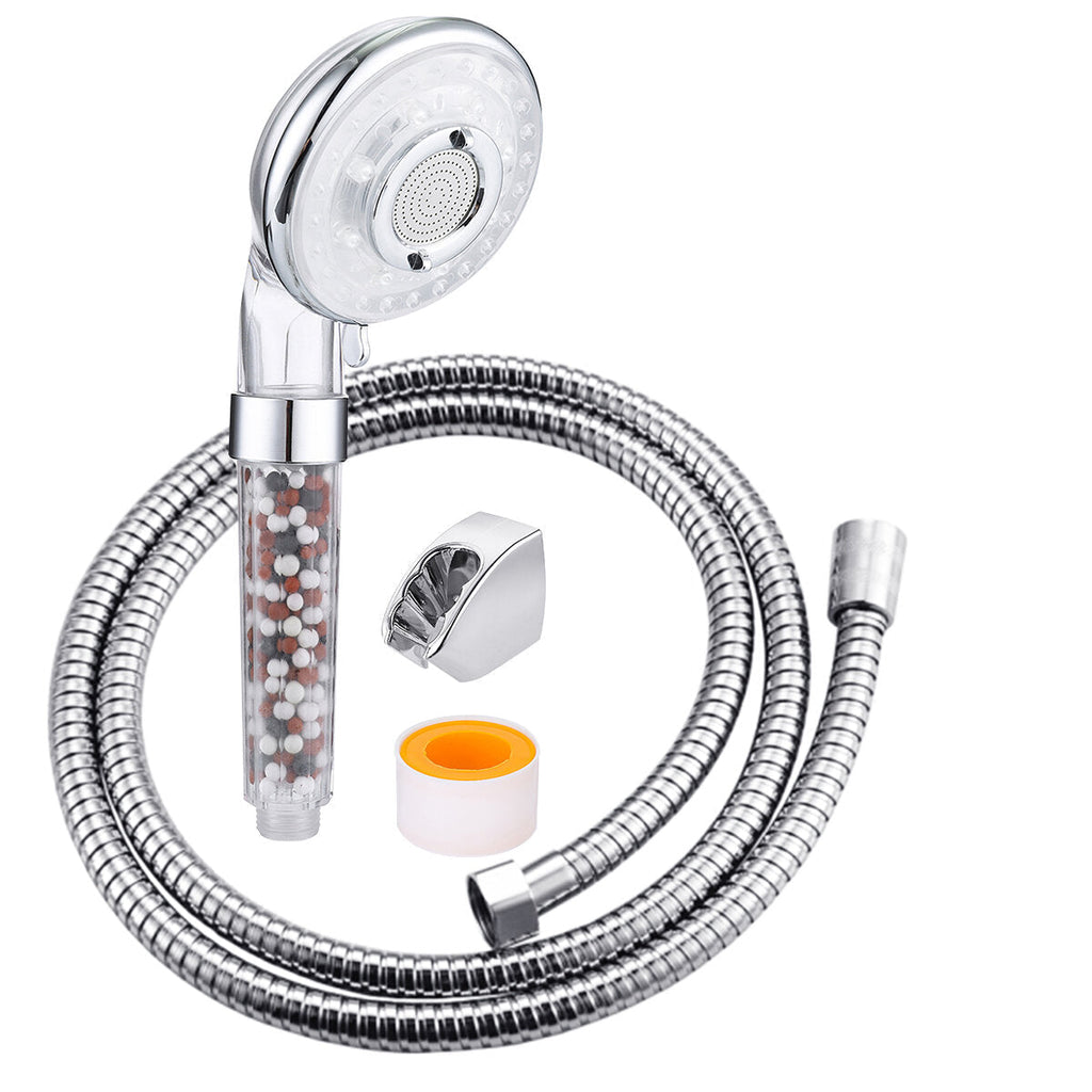 Shower Head Filtration Hand 3 Mode With Limescale Filter And Ion A Pack Of Mineral Ball Substitutes
