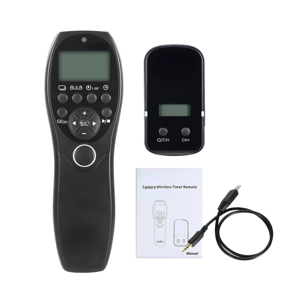 2.4G Wireless Remote Control LCD Timer Shutter Release Transmitter Receiver 32 Channels