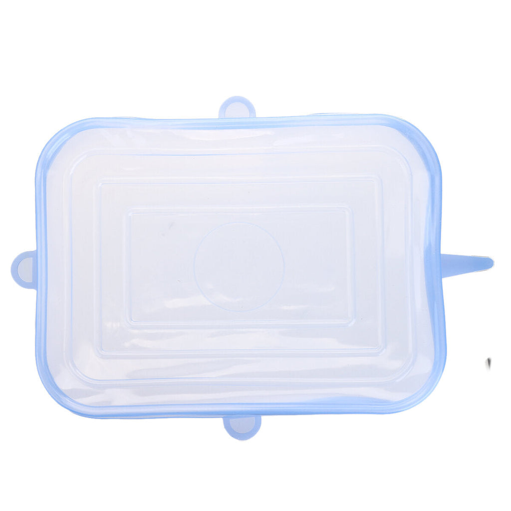 12PCS Food Storage Save Cover Reusable Silicone Stretch Lids Bowl Wraps Kitchen