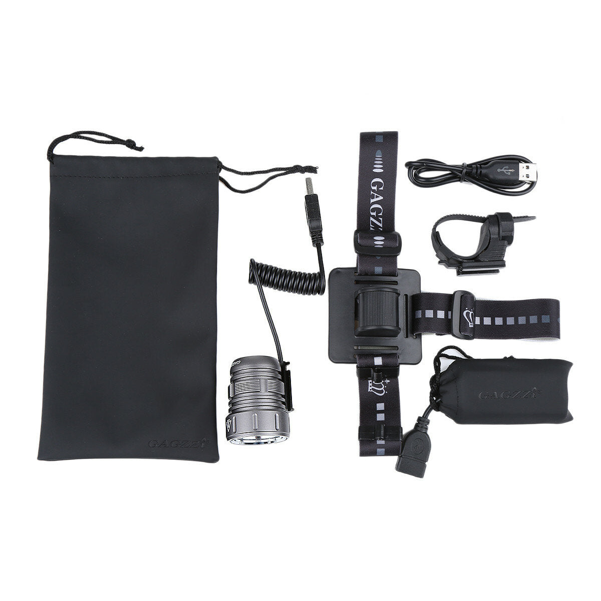 1200lm LED Headlamp USB Rechargeable 4 Mode Super Bright Flashlight Bike Headlight Camping Running Cycling Fishing