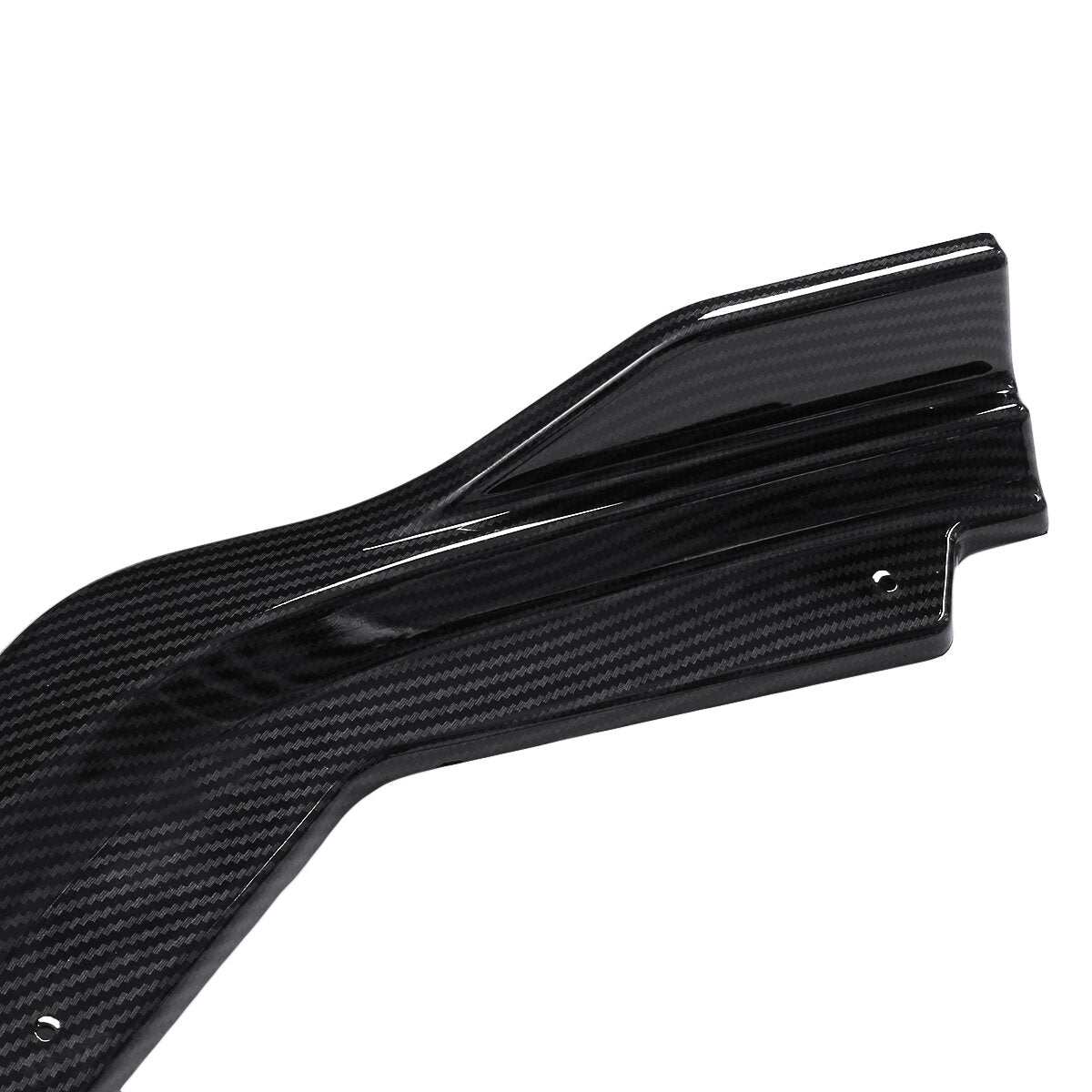 3PCS Carbon Fiber Look Front Bumper Lip Body Kit Spoiler