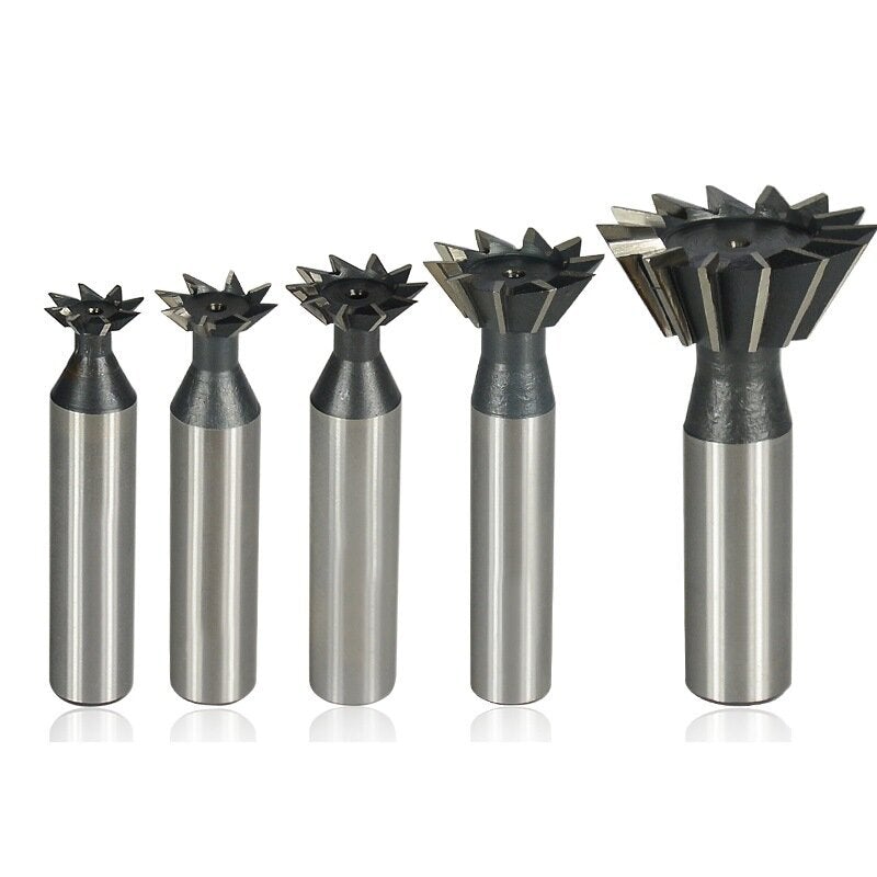 45 55 60 Degree Dovetail Milling Cutter CNC Planer Straight Shank High Speed Steel