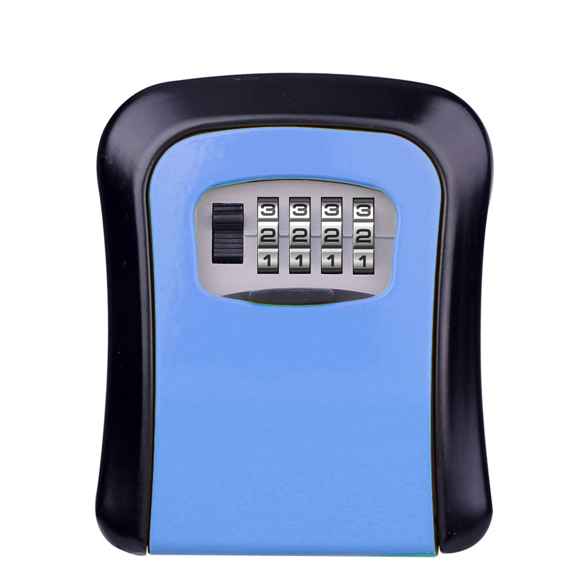 Wall Mounted 4-Digit Combination Lock Key Safe Storage Box Home Gate Coffer