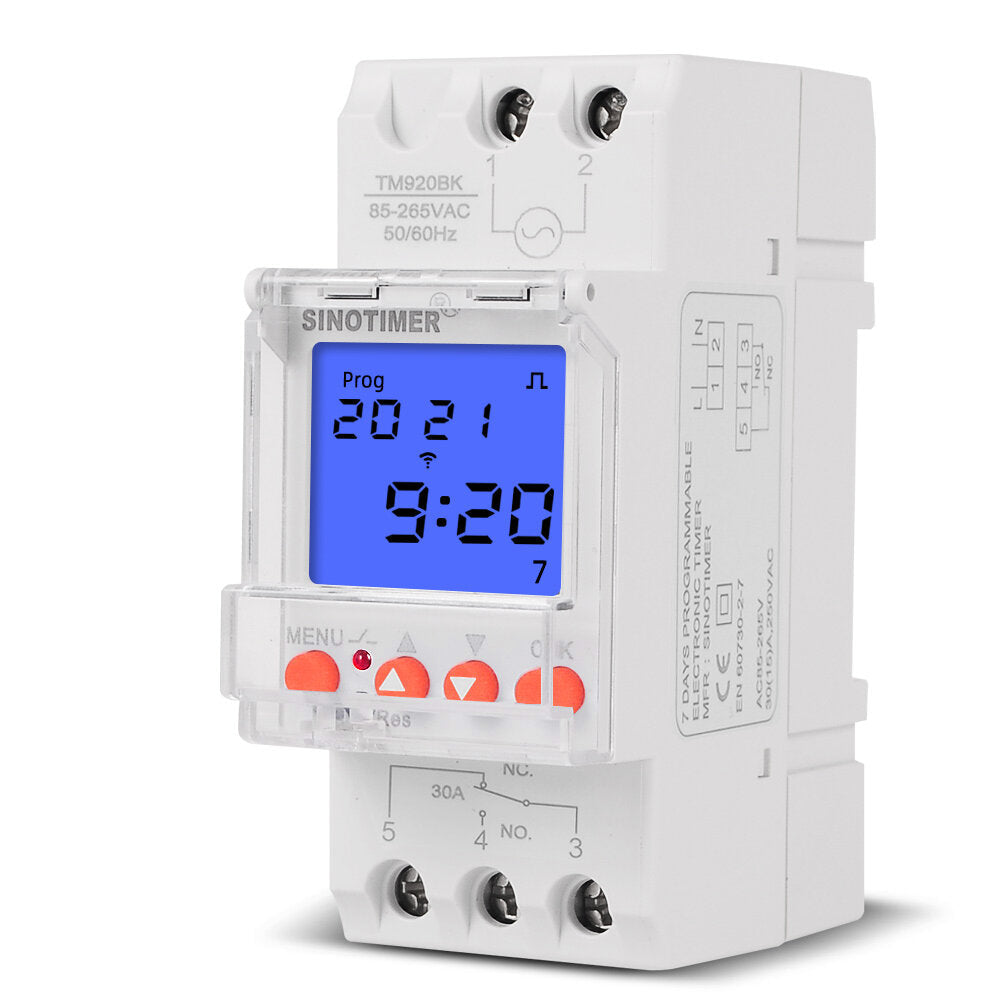 LCD Display Smart Power Time Controller Switch Timer Year Month DayTime Switch