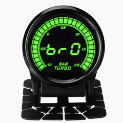 2'' 52mm Car Turbo Boost Pressure Gauge Meter Digital LED Display w/Sensor 2 BAR