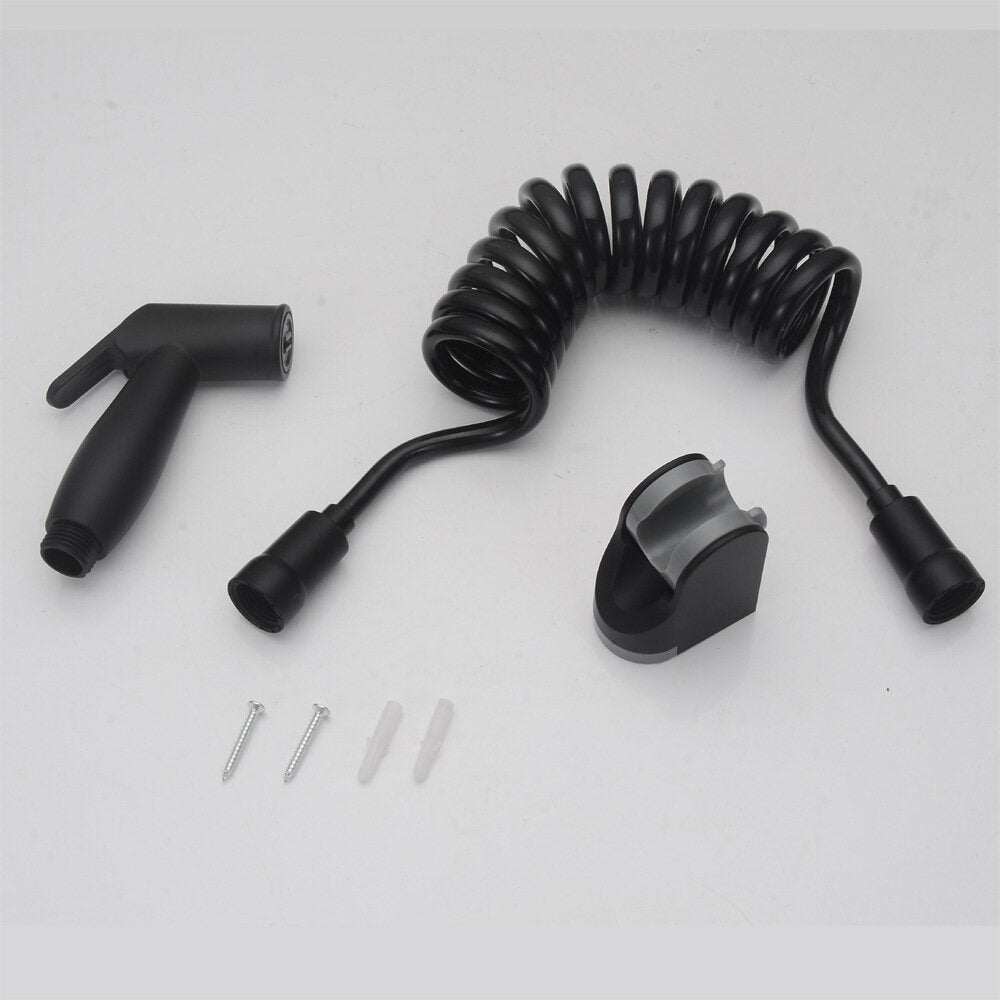 Matte Black ABS Bathroom Portable Bidet Sprayer Handheld Toilet Shower Head for Personal Hygiene Diaper Cloth Wash With 2M Hose