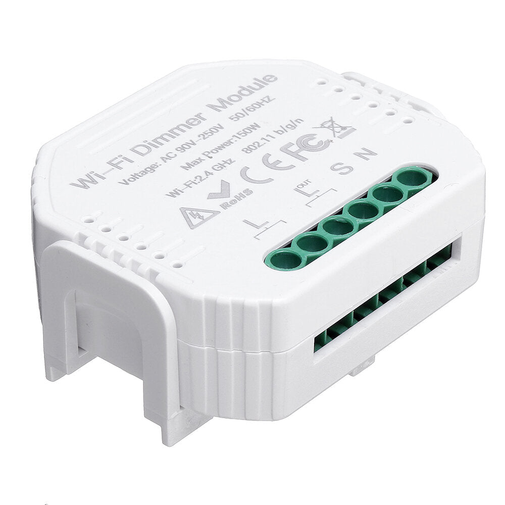 DIY Smart WiFi Light LED Dimmer Switch Smart Life/Tuya APP Remote Control 1 Way Switch Works With Alexa Google Home