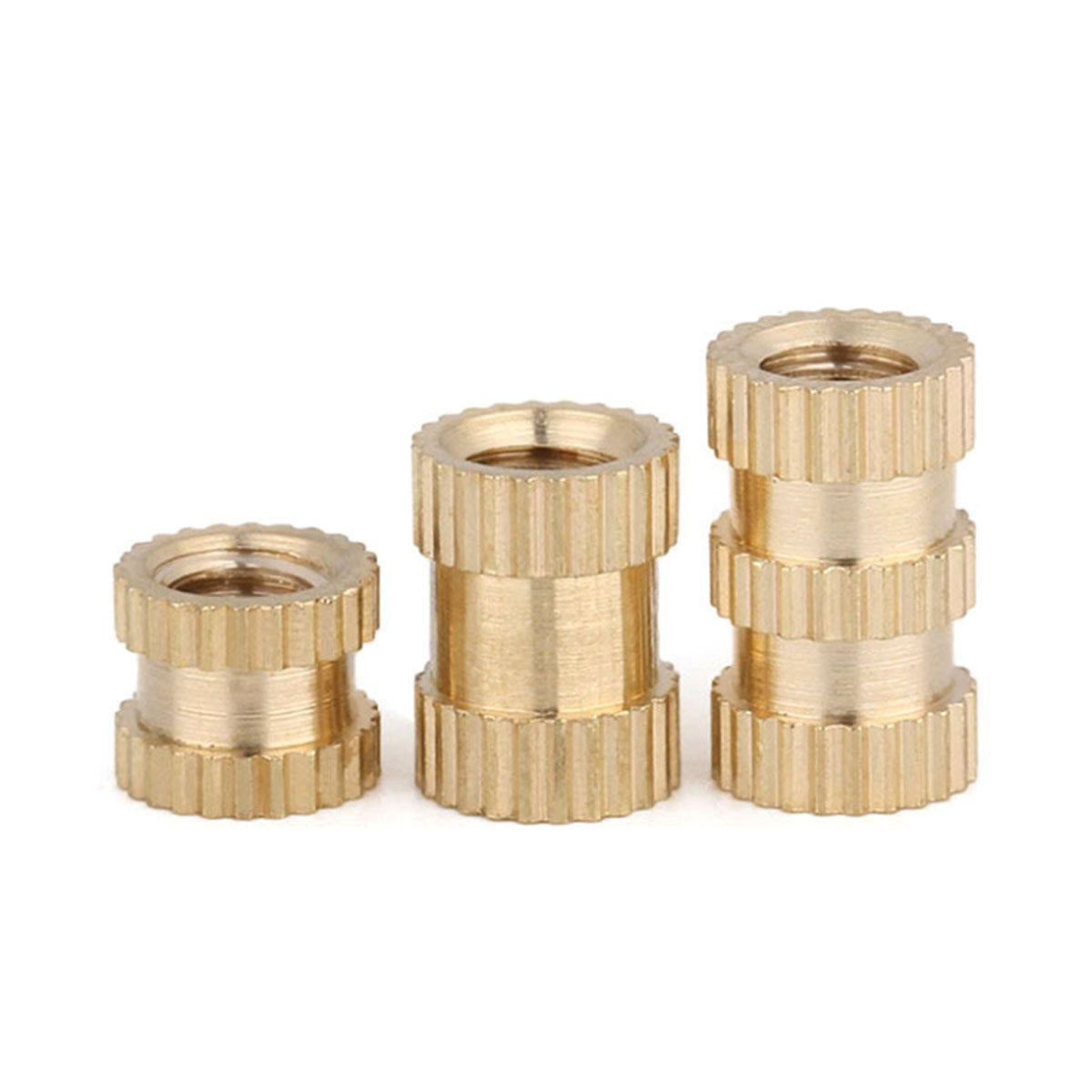 330Pcs Female Thread Knurled Nut M2 M3 M4 M5 Brass Threaded Insert Round Kit