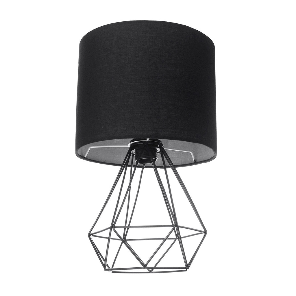 Hollowed Out Modern Living-room Bedroom Bedside Table Lamp Desk Lamp With Shade