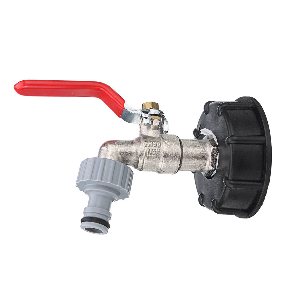 Faucet Tank Drain Adapter to Brass Garden Tap with 1/2'' Nozzle Hose Thread Outlet Connector Valve Fitting Parts for Home