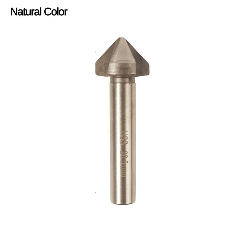 90 Degree Titanium-plated Metal Chamfer Drill Bit Straight Shank Chamfering Knife