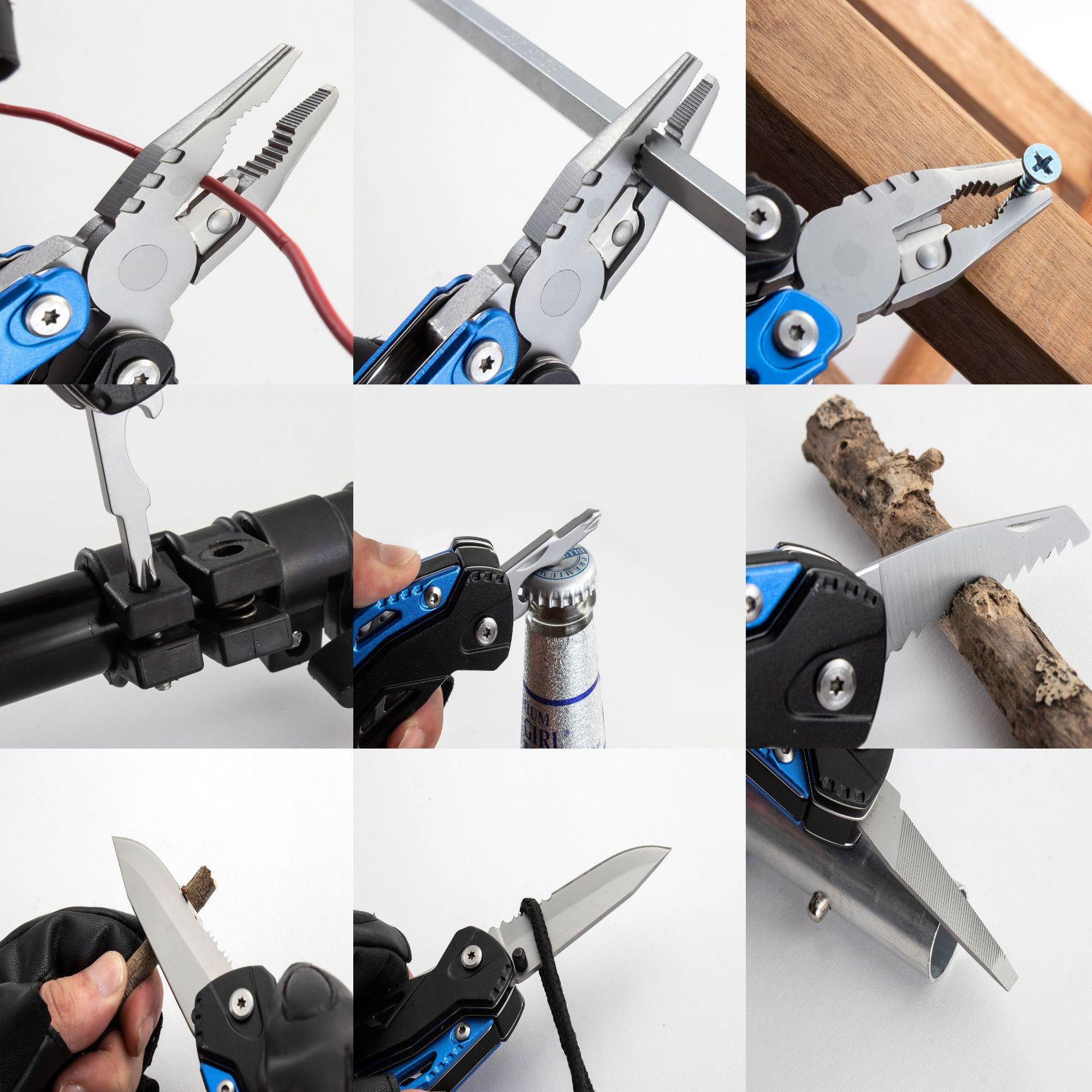 9 IN 1 MultiFunctional Tools Bicycle Repair Tool Field Survival Repair Knife