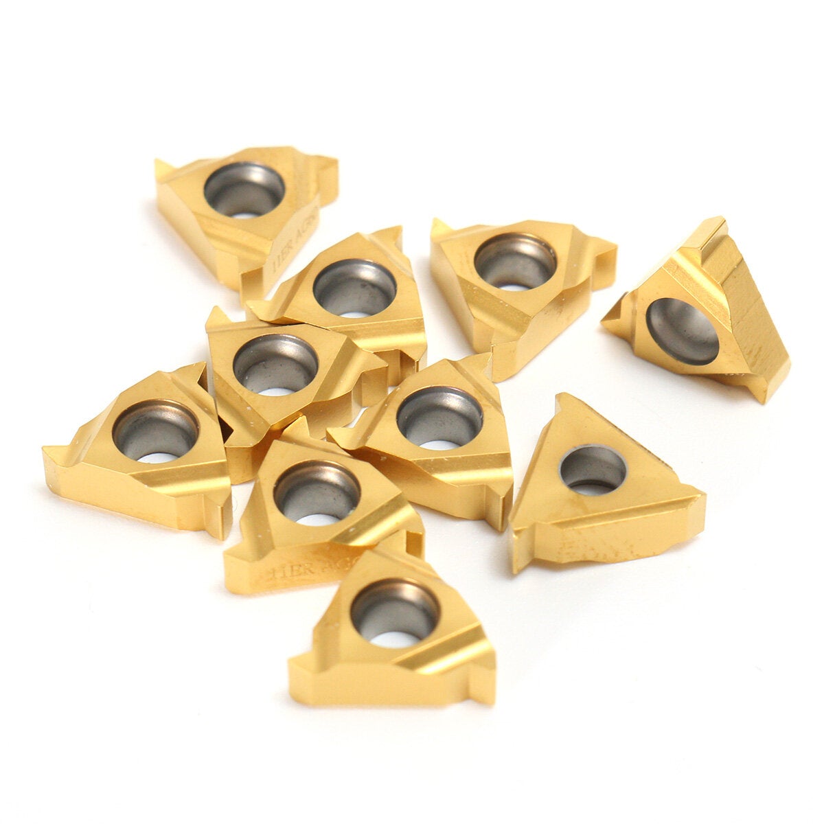10pcs Carbide Inserts External Thread Turning Tool Holder Inserts External CNC Cutter