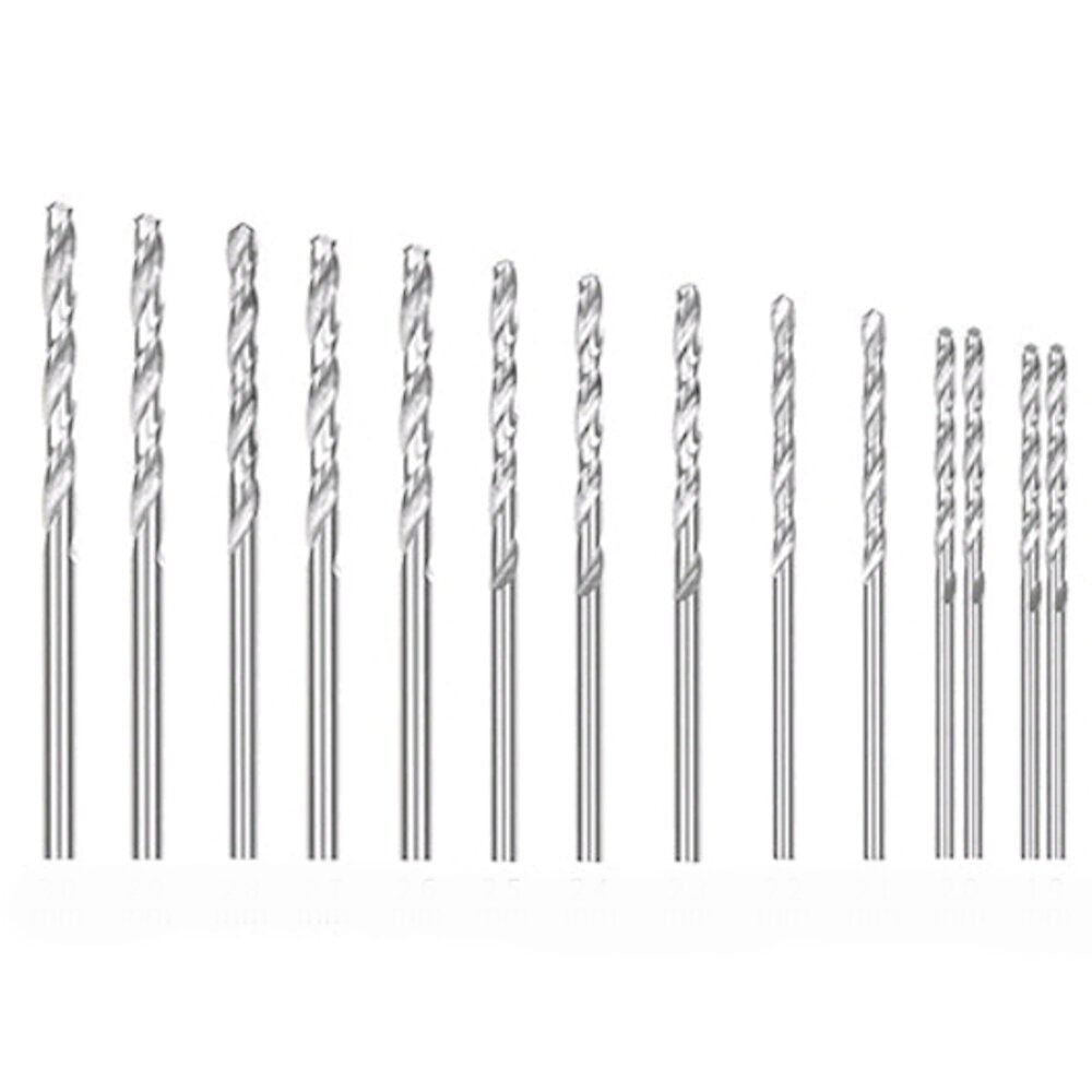 49pcs Manual Drill Suit Including Small Colored Hand And 0.5-3.0mm High-speed Steel Twist Drills